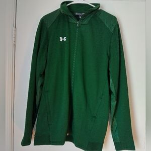 Under Armour Forest Green Zip Jacket Size Medium Nwt